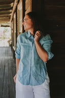 Blue Sky Organic Linen Shirt