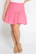 Hot Pink Organic Linen Skirt
