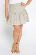 Oatmeal Organic Linen Skirt