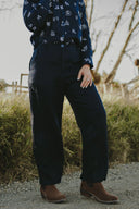 Outback Eclipse Navy Organic Linen Pants