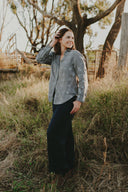 Outback Eclipse Navy Organic Linen Pants