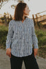 Outback Eclipse & White Stripes Long Sleeve Linen Shirt