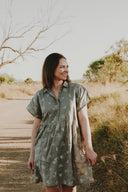 Spinifex Lady Jane Outback Organic Embroidered Linen Dress