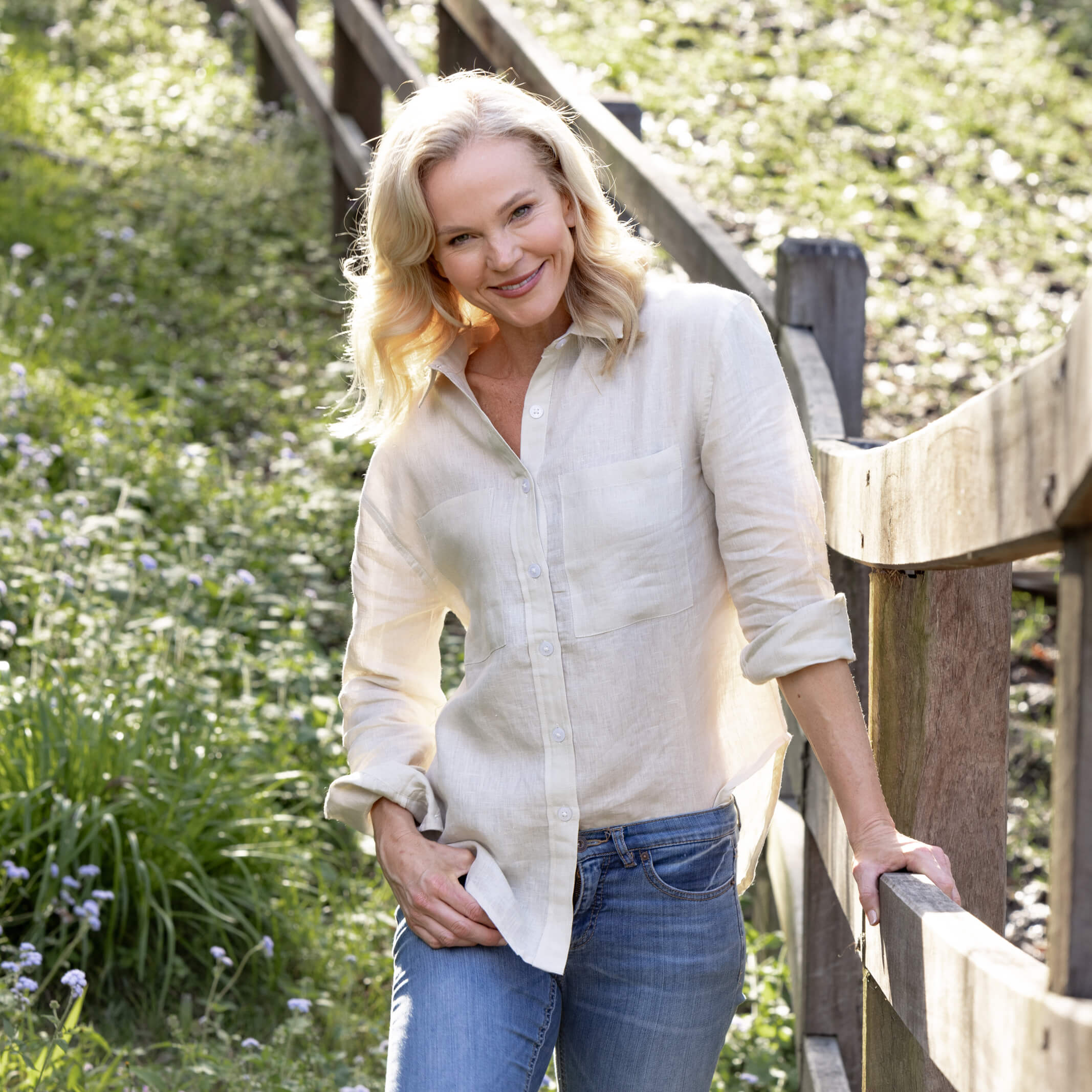 Oatmeal Organic Linen Shirt - Outback Linen Co