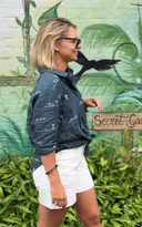 Rural Outback Midnight Embroidered Linen Shirt