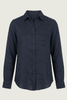 Everyday Outback Eclipse Navy Organic Linen Long Sleeve Shirt