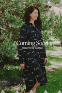 Rural Outback Everyday Outback Eclipse Navy Organic Linen Long Sleeve Dress