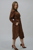 Everyday Linen Dress - Smoked Cocoa