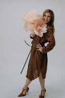 Everyday Linen Dress - Smoked Cocoa