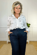 Everyday Outback Eclipse Navy Organic Linen Pants