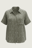 Bush Stripe Spinifex Organic Linen Short Sleeve Shirt