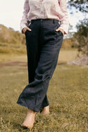 Outback Eclipse Navy Organic Linen Pants