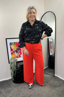 Rural Outback Black Embroidered Linen Shirt