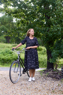 Rural Outback Black Embroidered Short Sleeve Dress