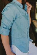 Blue Sky Organic Linen Shirt