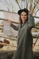 Caramel Organic Linen Scarf