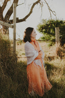 Caramel Organic Linen Scarf