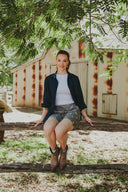 Everyday Outback Eclipse Navy Organic Linen Long Sleeve Shirt