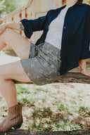 Everyday Outback Eclipse Navy Organic Linen Long Sleeve Shirt