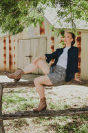 Everyday Outback Eclipse Navy Organic Linen Long Sleeve Shirt