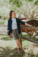 Everyday Outback Eclipse Navy Organic Linen Long Sleeve Shirt