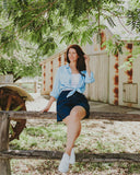 Everyday Outback Navy Eclipse Organic Linen Shorts