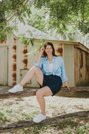 Everyday Outback Navy Eclipse Organic Linen Shorts