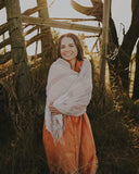 Caramel Organic Linen Scarf