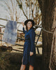 Sky Blue Organic Linen Scarf