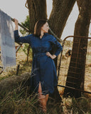 Sky Blue Organic Linen Scarf