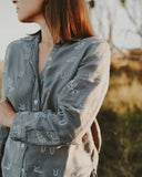 Spinifex Lady Jane Outback Organic Embroidered Linen Shirt