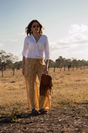 Lady Jane Desert Sand Organic Linen Pants