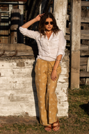 Lady Jane Desert Sand Organic Linen Pants
