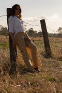 Lady Jane Desert Sand Organic Linen Pants