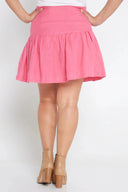 Hot Pink Organic Linen Skirt