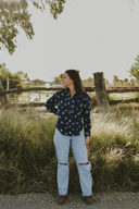 Lady Jane Outback Eclipse Embroidered Long Sleeve Linen Shirt
