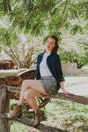 Lady  Jane Spinifex Embroidered Linen Shorts