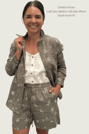 Lady  Jane Spinifex Embroidered Linen Shorts