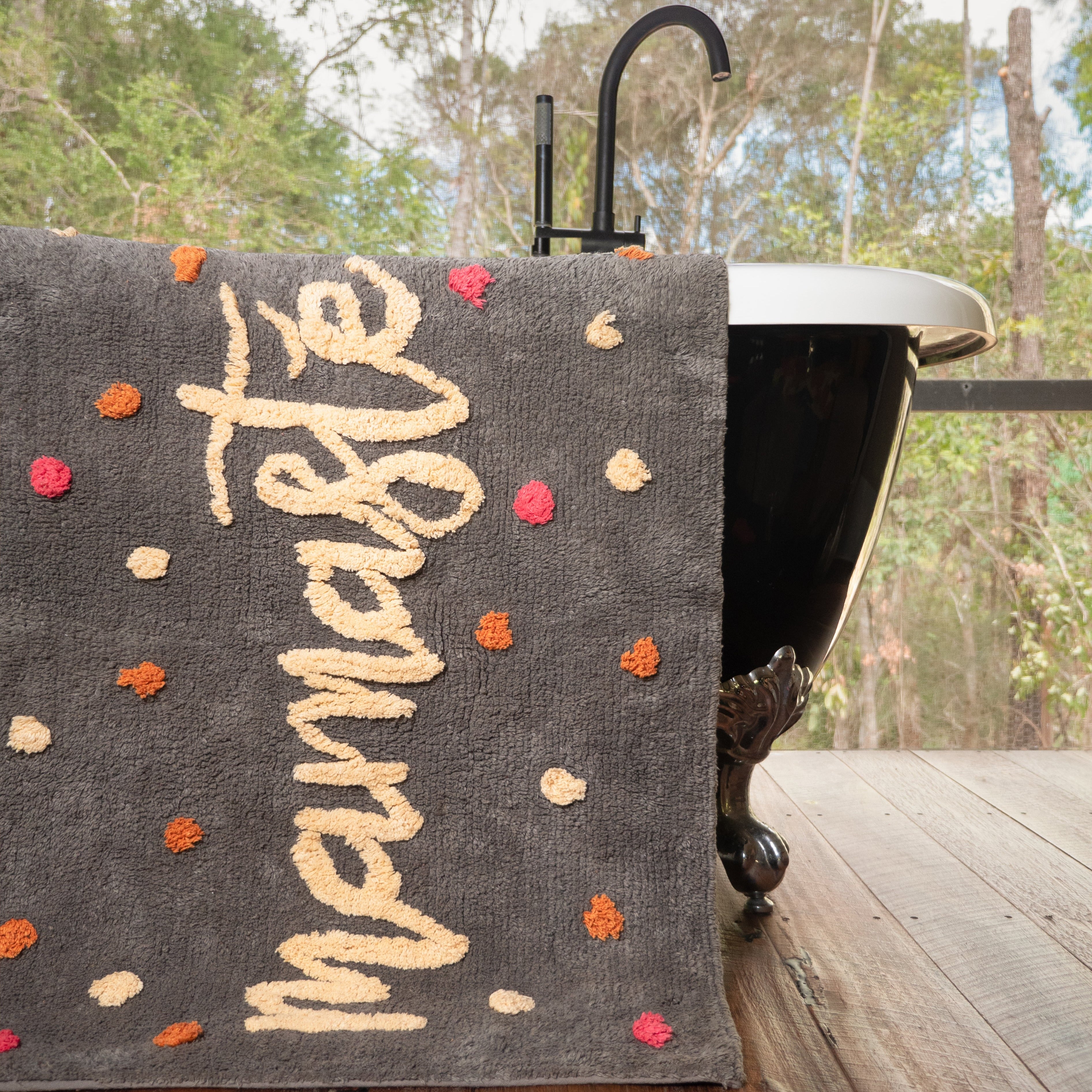 Outback Linen Co Signature Organic Cotton Luxury Bath Mat
