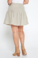 Oatmeal Organic Linen Skirt