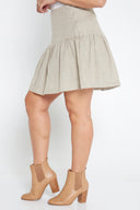 Oatmeal Organic Linen Skirt