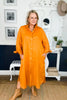 Orange Rust Everyday Organic Linen Dress