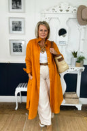 Orange Rust Everyday Organic Linen Dress