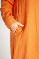 Orange Rust Everyday Organic Linen Dress