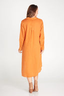 Orange Rust Everyday Organic Linen Dress