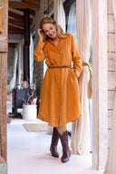 Orange Rust Everyday Organic Linen Dress