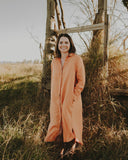 Orange Rust Everyday Organic Linen Dress