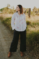 Outback Eclipse Navy Organic Linen Pants