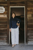 Everyday Outback Eclipse Navy Organic Linen Long Sleeve Shirt