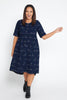 Rural Outback Eclipse Short Sleeve Organic Linen Dress